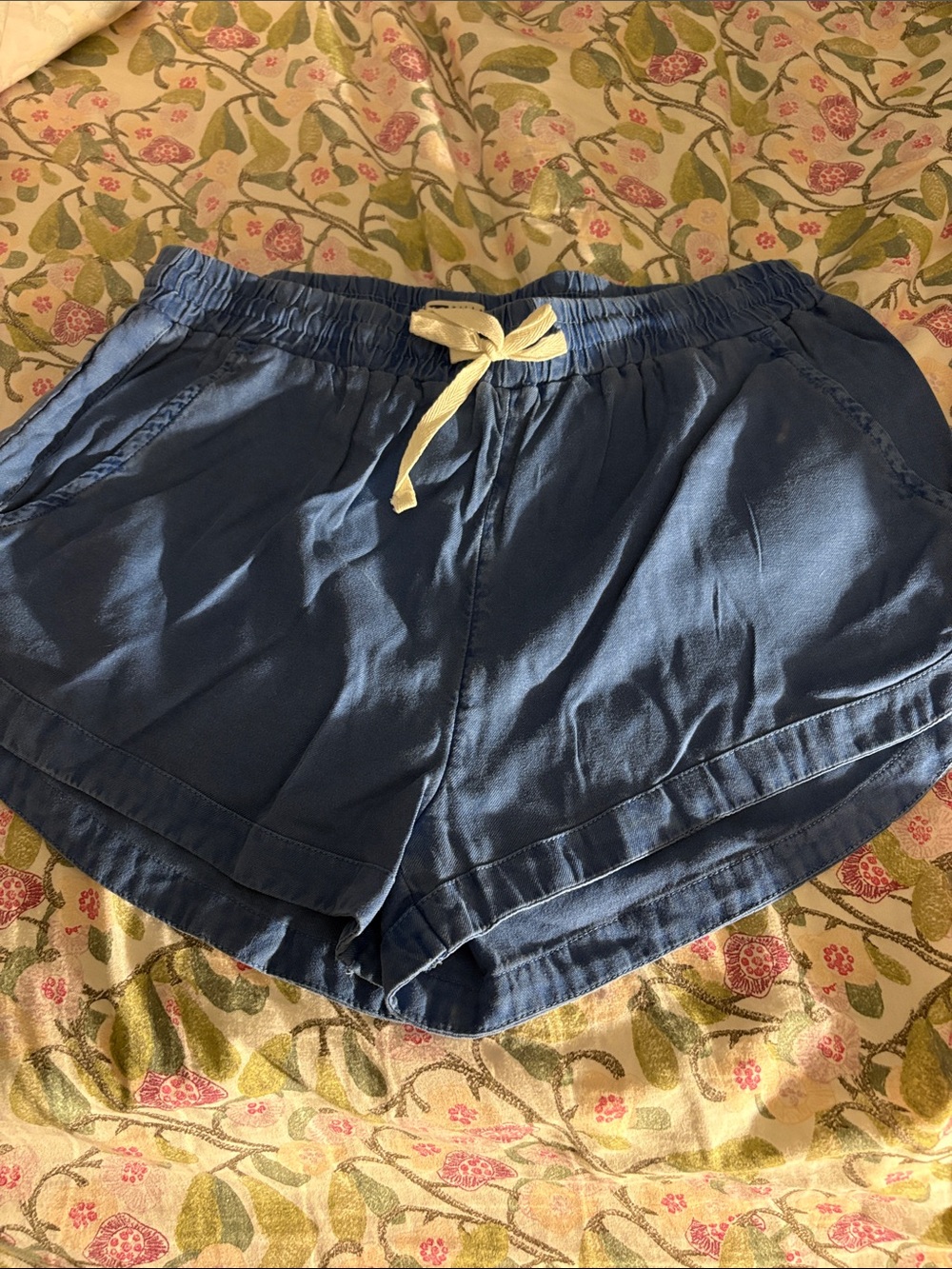 Billabong Navy Blue Drawstring Athletic Shorts